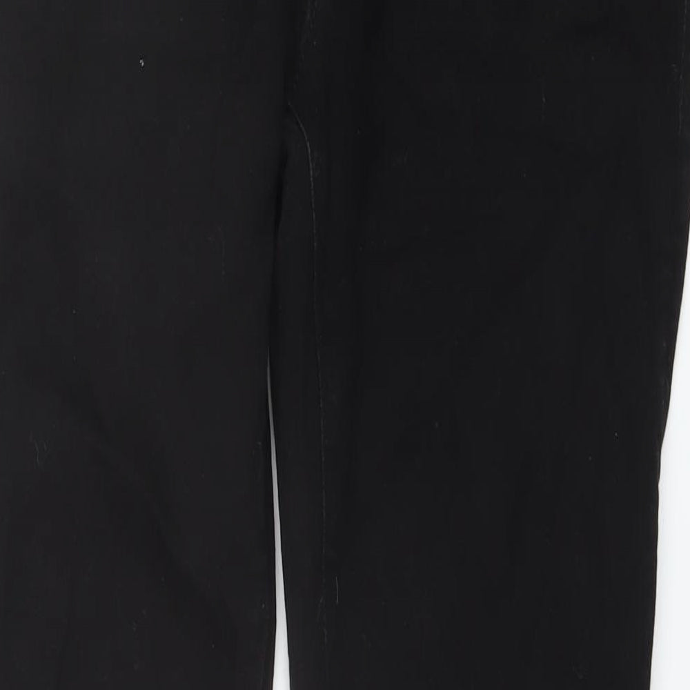 American Eagle Mens Black Cotton Straight Jeans Size 31 in L32 in Regular Button