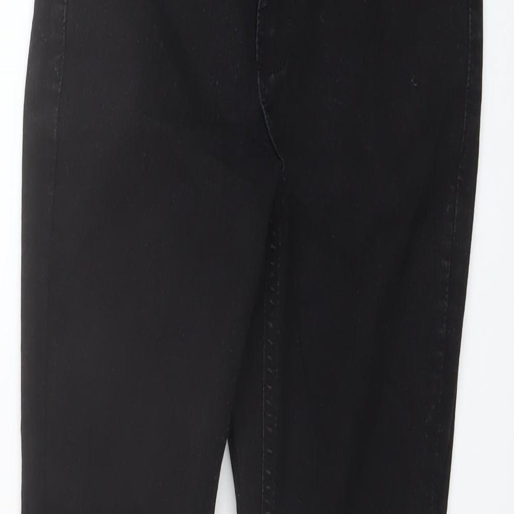 365 Denim Womens Black Cotton Skinny Jeans Size 8 L24 in Regular Button