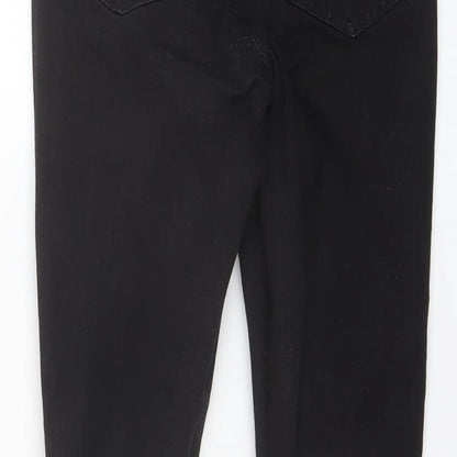 365 Denim Womens Black Cotton Skinny Jeans Size 8 L24 in Regular Button