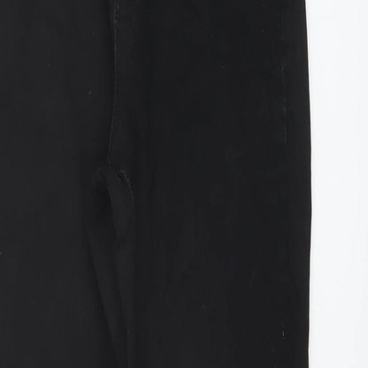 Denim & Co. Womens Black Cotton Jegging Jeans Size 14 L27 in Regular Button