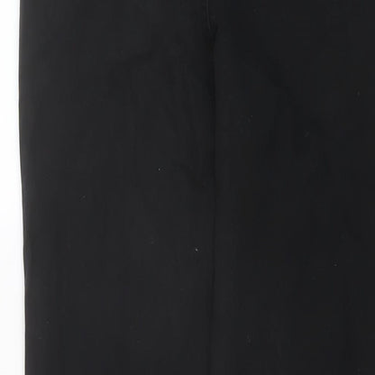 Denim & Co. Womens Black Cotton Jegging Jeans Size 14 L27 in Regular Button