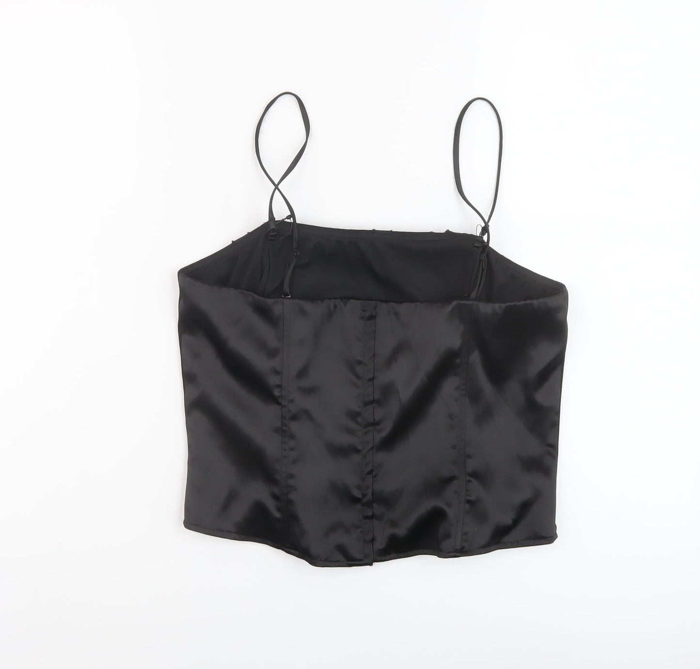 Womens UK Size 14 Per Una Black Basic T-Shirt