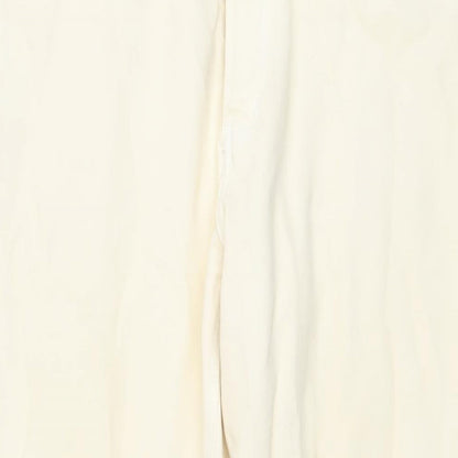 Womens UK Size 14 H&M Regular Fit Straight Beige Jeans