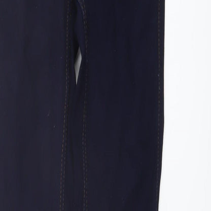 Noisy may Womens Blue Cotton Skinny Jeans Size S L32 in Regular Button