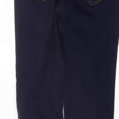Noisy may Womens Blue Cotton Skinny Jeans Size S L32 in Regular Button