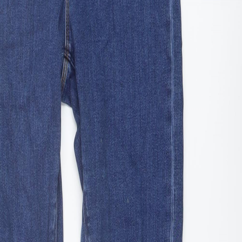 ASOS Womens Blue Cotton Skinny Jeans Size 28 in L26 in Regular Button