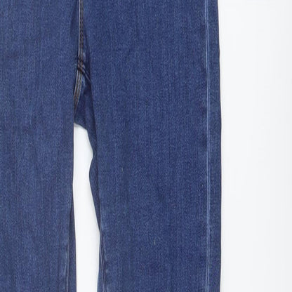 ASOS Womens Blue Cotton Skinny Jeans Size 28 in L26 in Regular Button