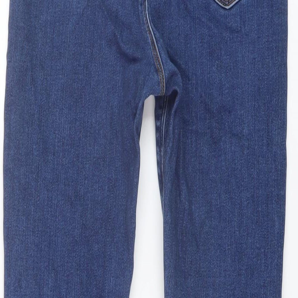 ASOS Womens Blue Cotton Skinny Jeans Size 28 in L26 in Regular Button