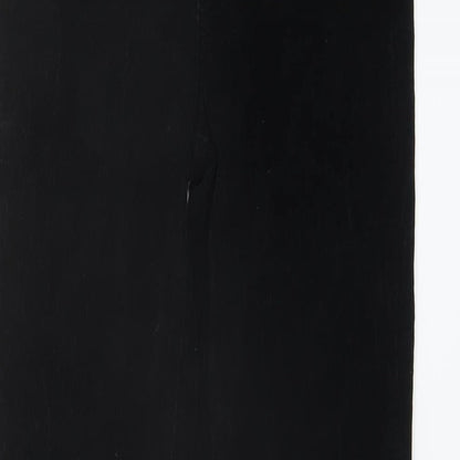 Paige Womens Black Cotton Trousers Size 25 in L28 in Regular Button