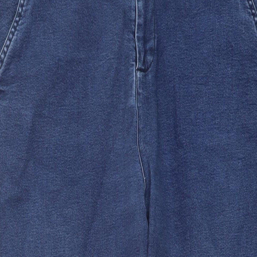 Union blues Womens Blue Cotton Straight Jeans Size 36 in L29 in Regular Button