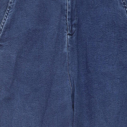 Union blues Womens Blue Cotton Straight Jeans Size 36 in L29 in Regular Button