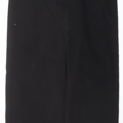 Topshop Womens Black Cotton Jegging Jeans Size 30 in L26 in Regular Button