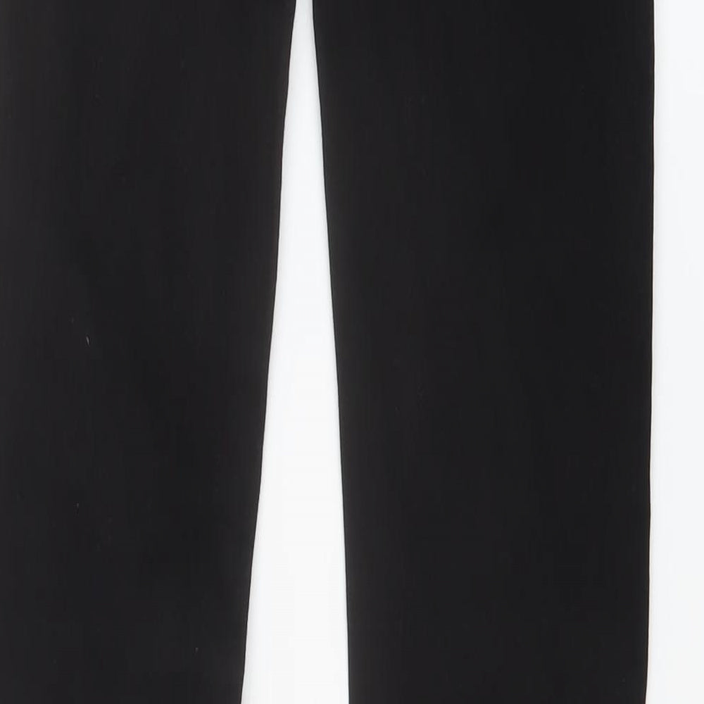 H&M Mens Black Cotton Straight Jeans Size 28 in L32 in Slim Button