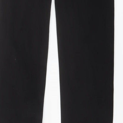 H&M Mens Black Cotton Straight Jeans Size 28 in L32 in Slim Button