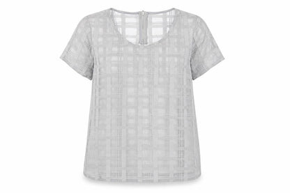 Womens UK Size 16 NEXT Grey Basic Blouse
