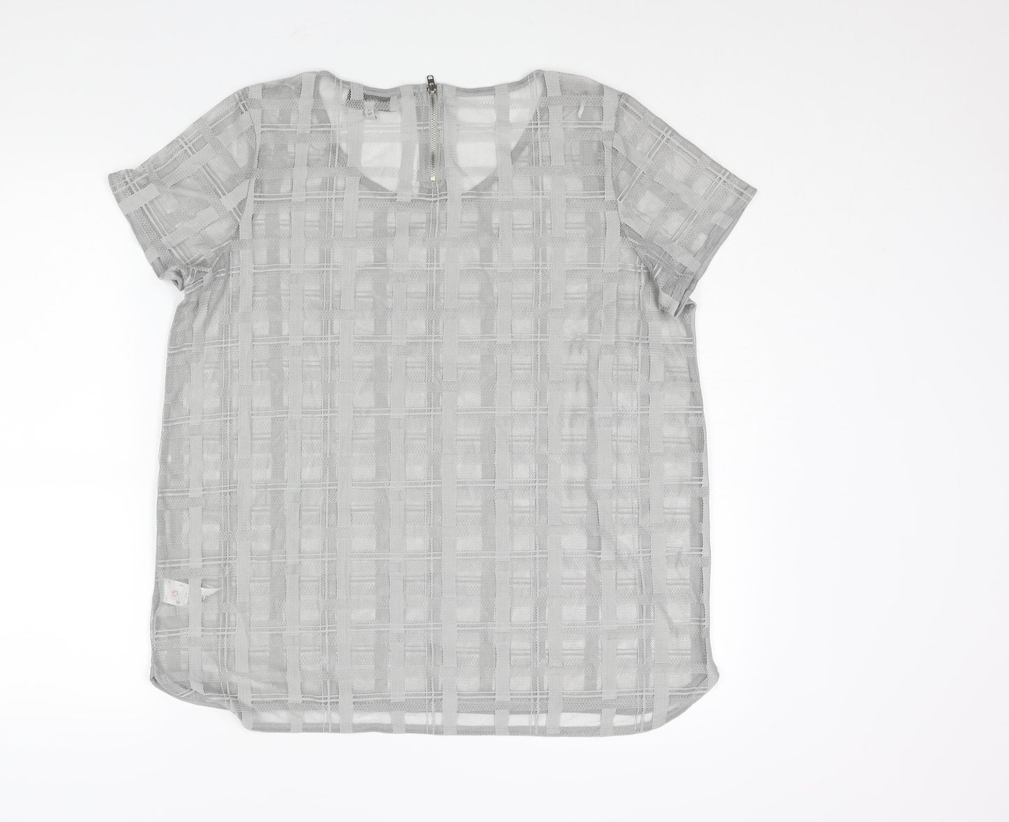 Womens UK Size 16 NEXT Grey Basic Blouse