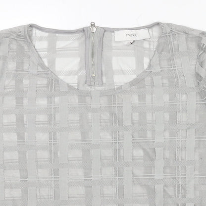 Womens UK Size 16 NEXT Grey Basic Blouse