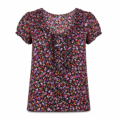 Womens UK Size 12 Wallis Multicoloured Basic Blouse