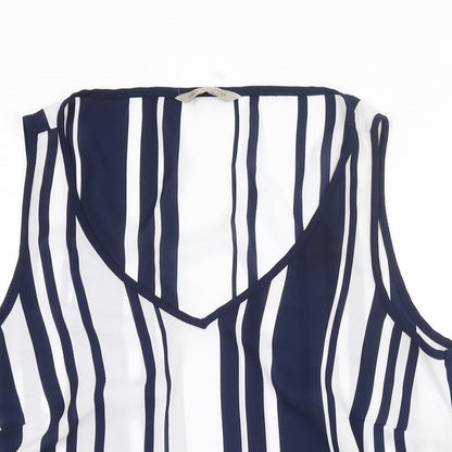 Womens UK Size 12 Marks and Spencer Blue Camisole Blouse