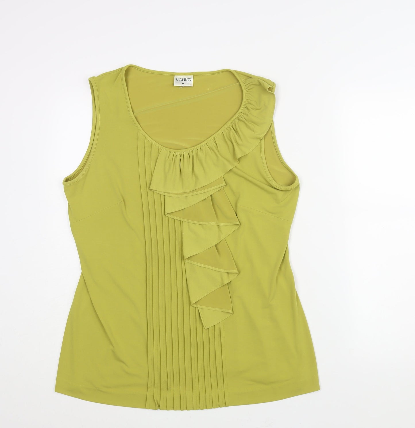 Womens UK Size 18 Kaliko Green Camisole Blouse