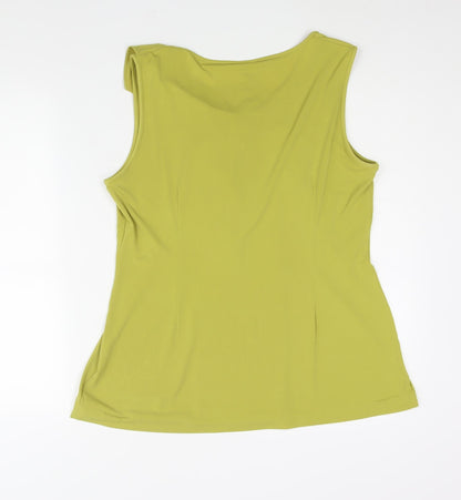 Womens UK Size 18 Kaliko Green Camisole Blouse