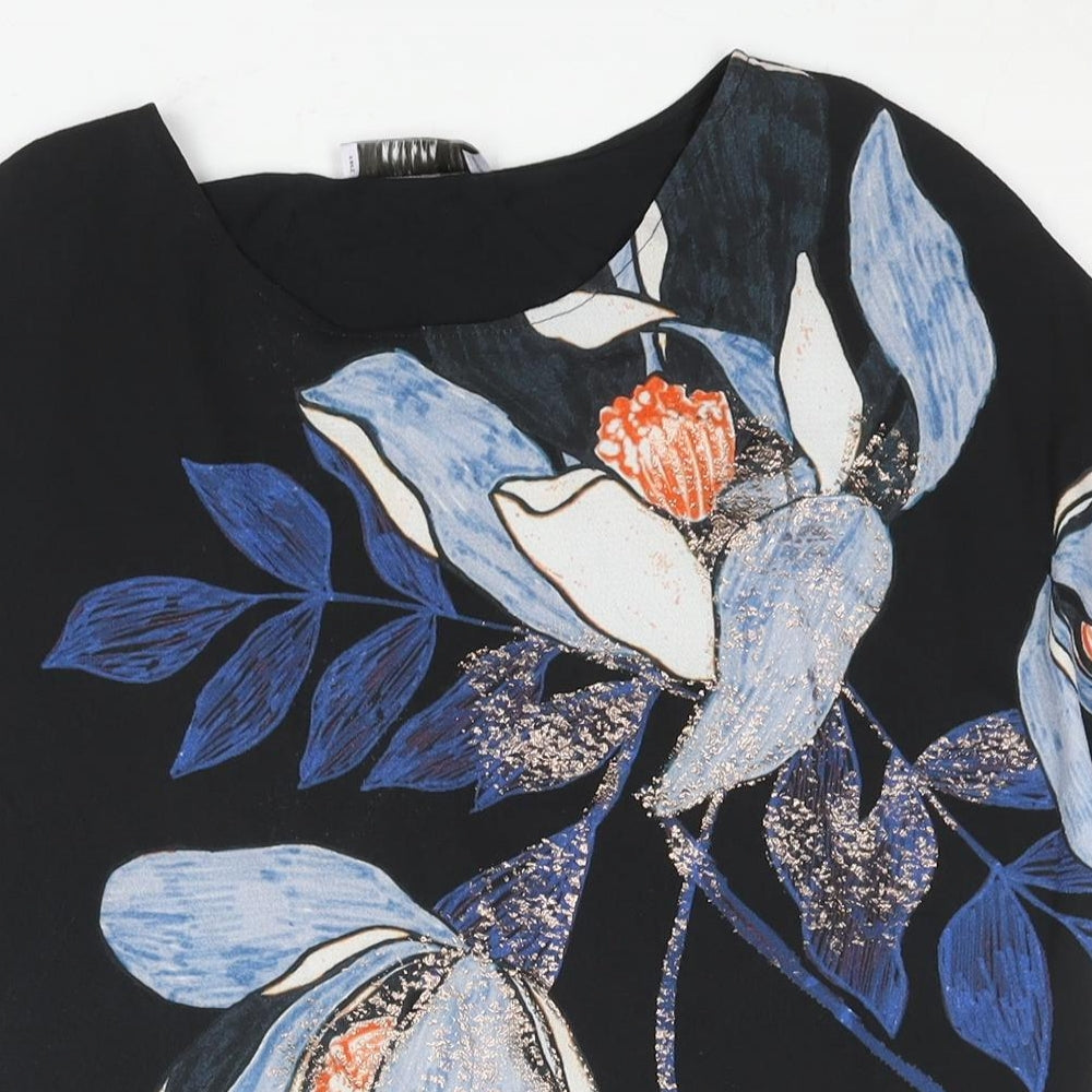 Womens UK Size 12 Per Una Black Basic Blouse