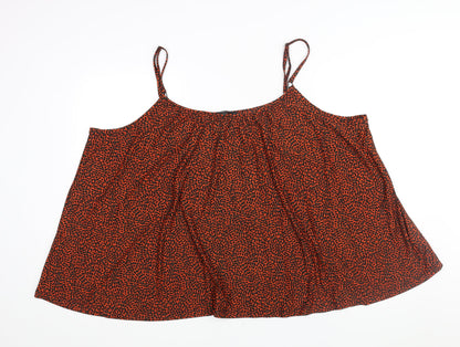 Womens UK Size 26 NEXT Red Camisole Blouse