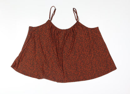 Womens UK Size 26 NEXT Red Camisole Blouse