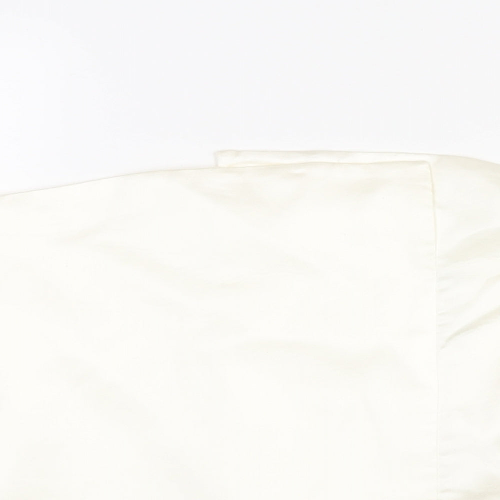 Womens UK Size L Zara Ivory Cropped Blouse
