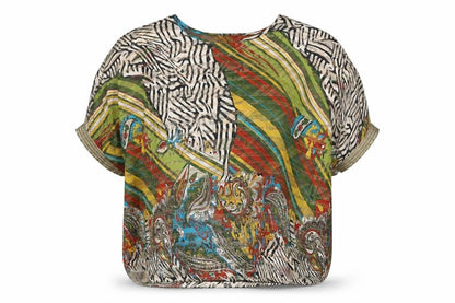 Womens UK Size L Klass Multicoloured Basic Blouse