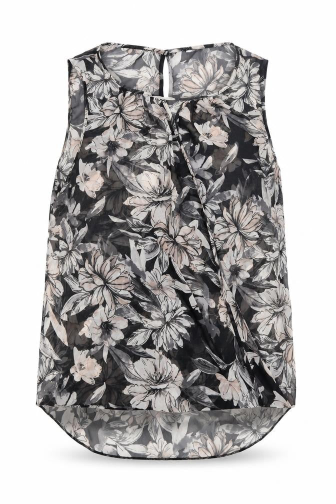Womens UK Size 16 M&Co Black Camisole Blouse
