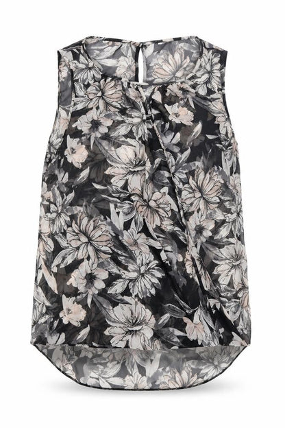 Womens UK Size 16 M&Co Black Camisole Blouse