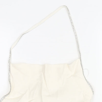 Womens UK Size S Zara Ivory Cropped Blouse