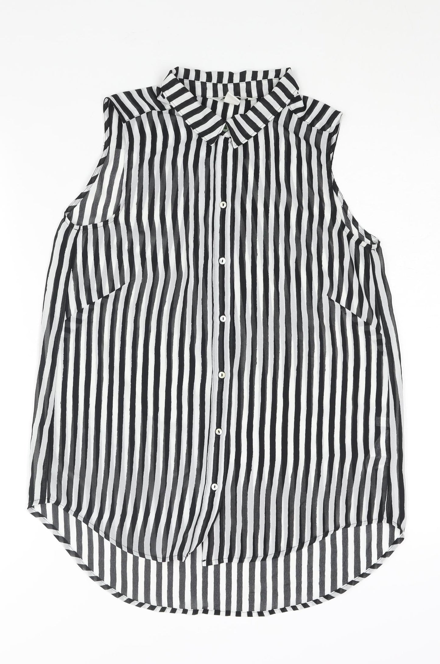 Womens UK Size 6 H&M Black Camisole Blouse
