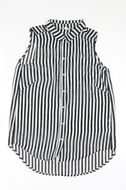 Womens UK Size 6 H&M Black Camisole Blouse