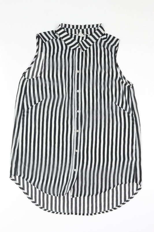 Womens UK Size 6 H&M Black Camisole Blouse