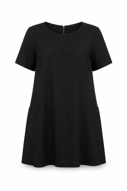 Phase Eight Womens Black Polyester A-Line Size 14 Round Neck Zip