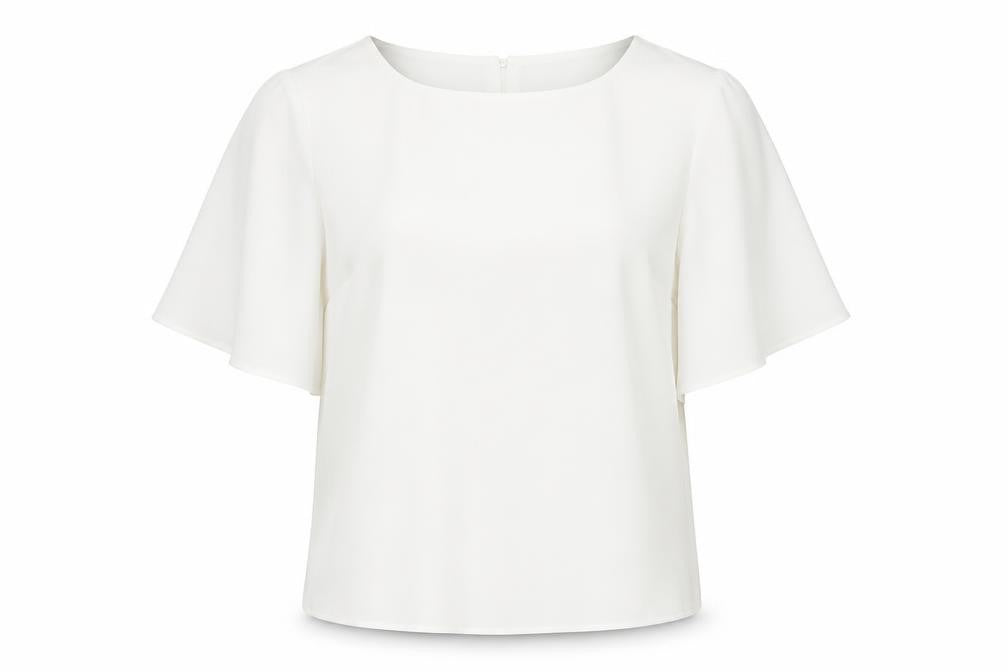 Womens UK Size 10 Star by Julien Macdonald White Basic Blouse