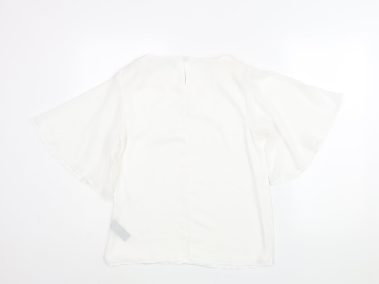 Womens UK Size 10 Star by Julien Macdonald White Basic Blouse