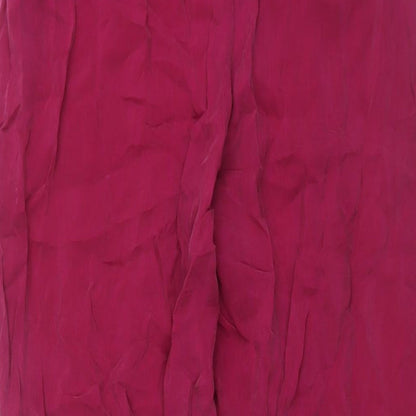 Incognito Womens Purple Viscose Trousers Size 12 L30 in Regular Zip