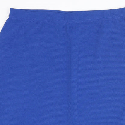 Damart Womens Blue Polyester Trumpet Skirt Size 14 - Size 14-16