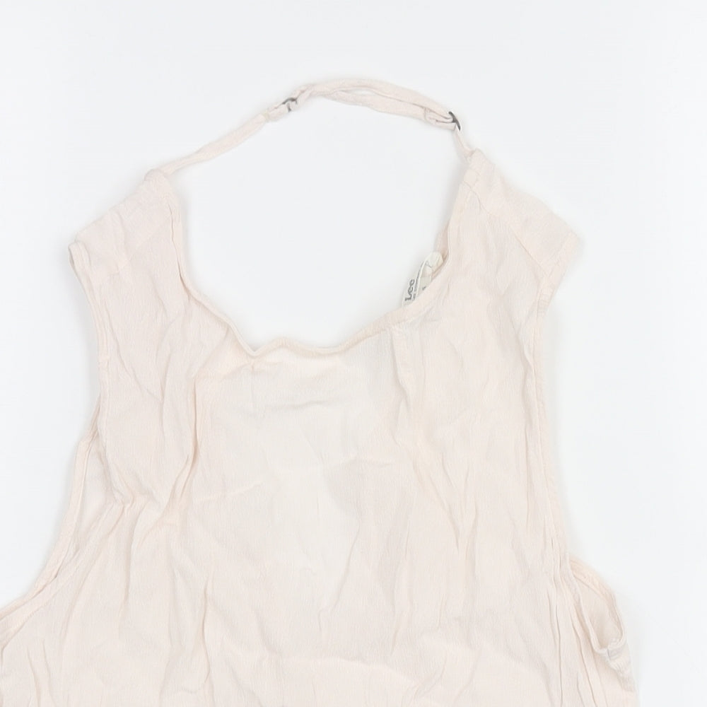 Womens UK Size S Lee Pink Camisole Blouse