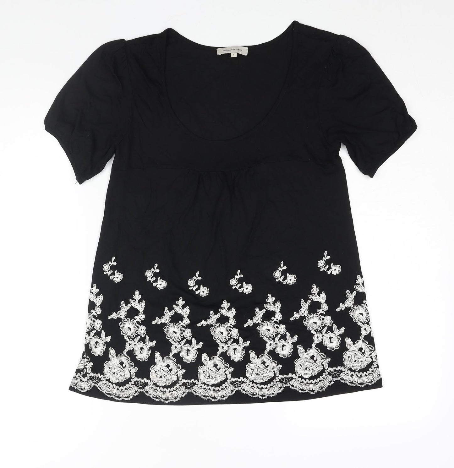 Womens UK Size 8 RJR.John Rocha Black Basic Blouse