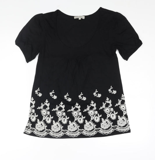Womens UK Size 8 RJR.John Rocha Black Basic Blouse