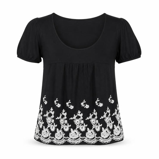 Womens UK Size 8 RJR.John Rocha Black Basic Blouse