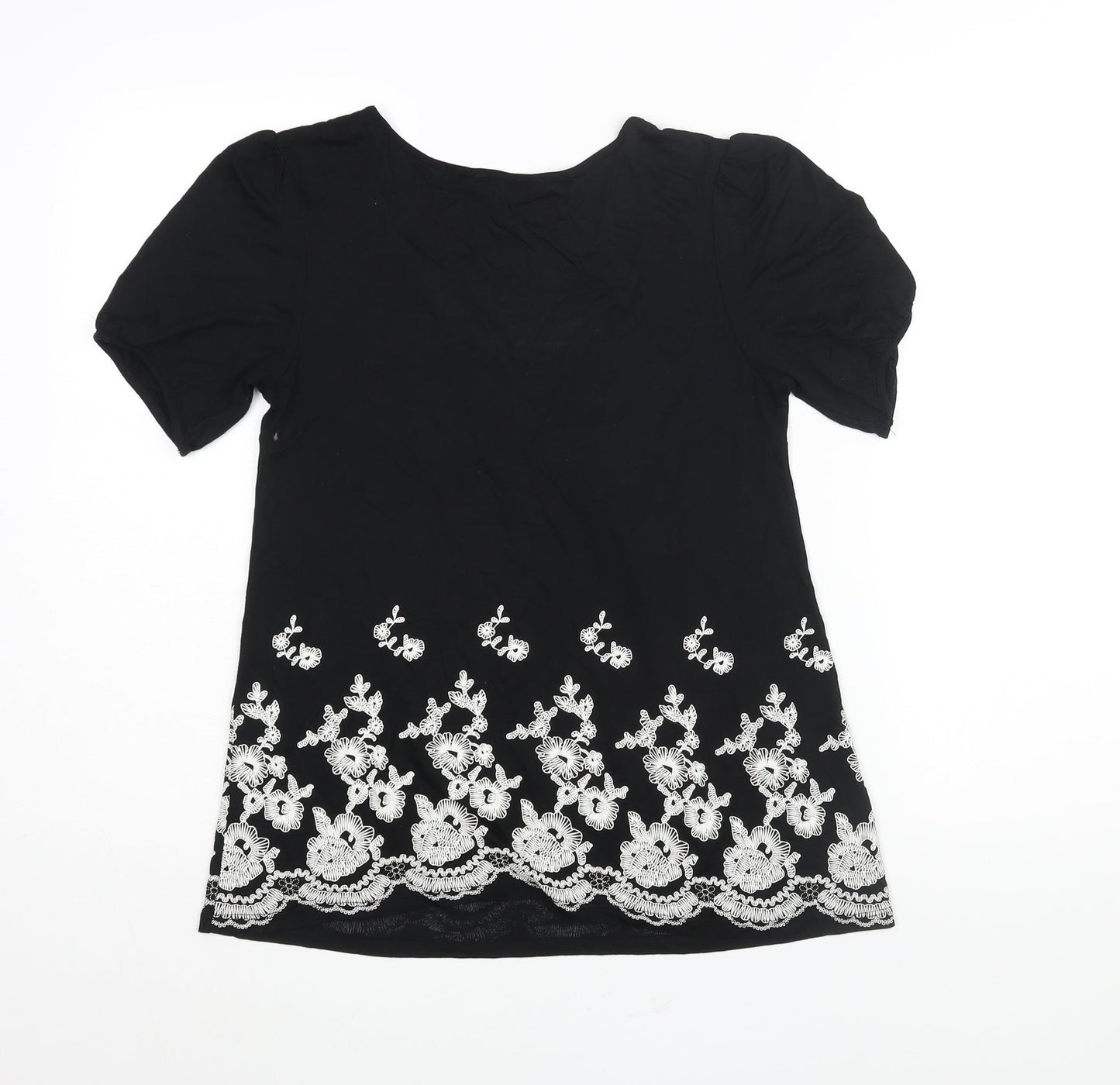 Womens UK Size 8 RJR.John Rocha Black Basic Blouse