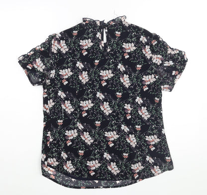 Womens UK Size M Allegra K Blue Basic Blouse