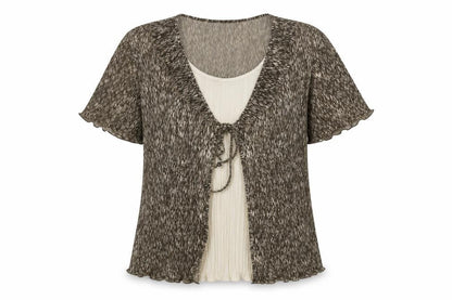 Womens UK Size XL First Avenue Brown Basic Blouse