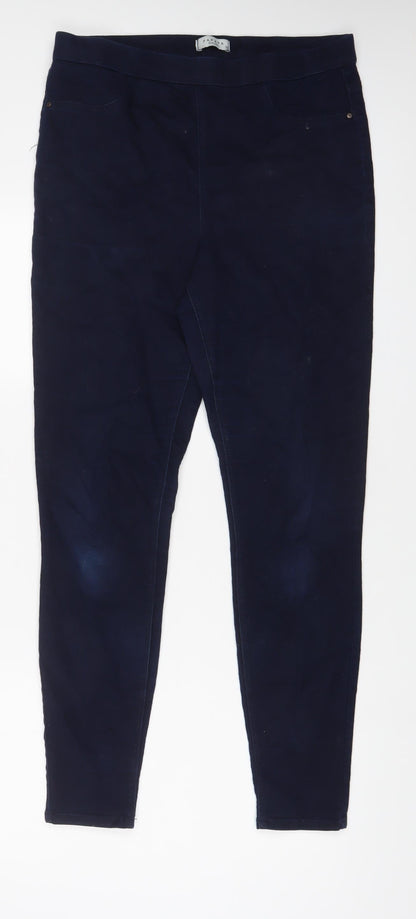 Womens UK Size 12 Papaya Regular Fit Jegging Blue Jeans