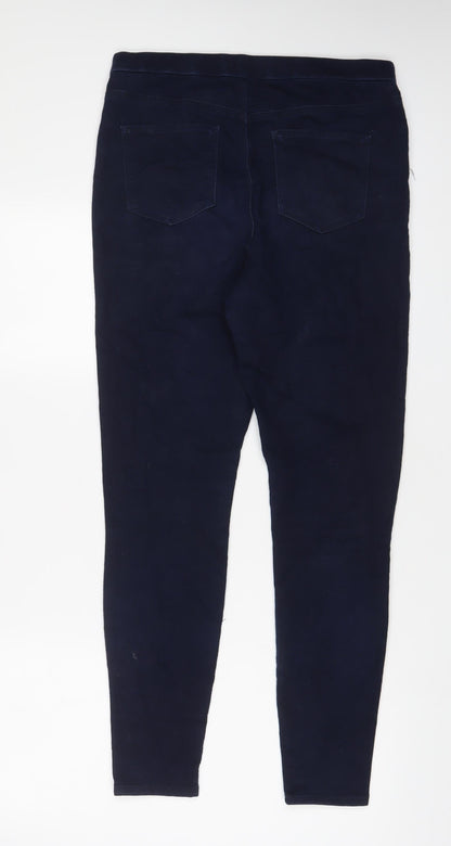 Womens UK Size 12 Papaya Regular Fit Jegging Blue Jeans